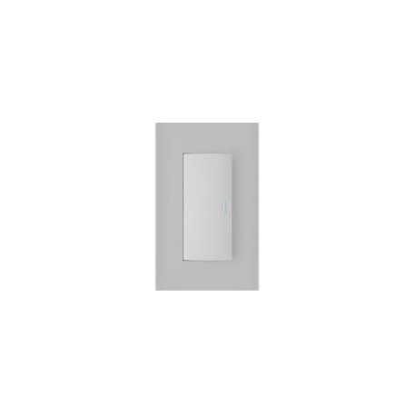 Placa armada 1 apagador 3 módulos silver