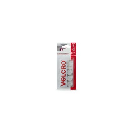Velcro sujetadores con adhesivo de uso general, 6 círculos, 8 cuadros, 1.9 x 2.2 cm, blanco