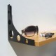 Soporte Mondrian negro 25 cm