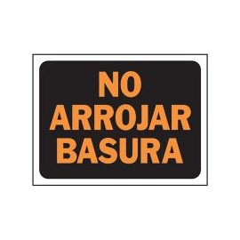 Senal No Arrojar Basura
