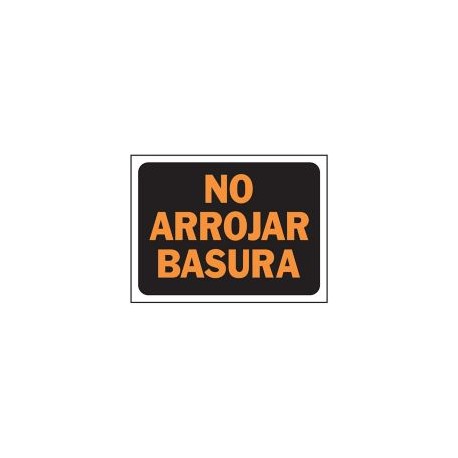 Senal No Arrojar Basura