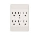 Multicontacto doble 6 salidas 2P 3H 12A 125 V