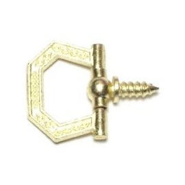 Manija decorativas de latón Hexagonal 3 pz