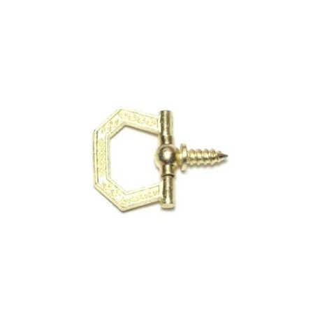 Manija decorativas de latón Hexagonal 3 pz