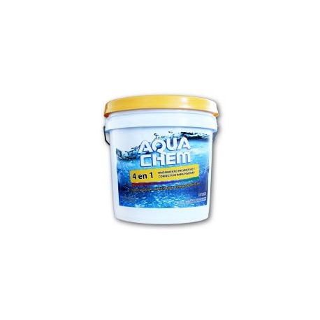 4 En 1 Multifuncional Cloro,Algicida,Clarificador Y Estabilizador De Ph 10 Kg