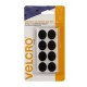 Velcro sujetadores con adhesivo para telas , 8 óvalos, 2.5 x 1.9cm, color negro, adherencia permanente