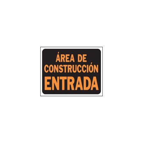 Senal Jumbo Area en Construccion Entrada