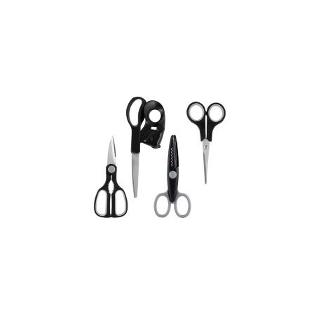 Set de 4 tijeras acero inoxidable