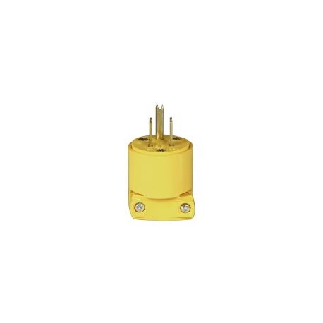 Clavija de vinil 125 V amarillo