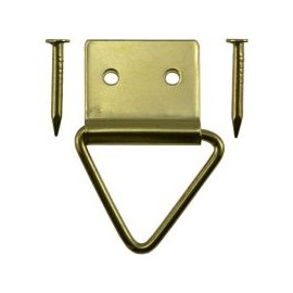 Colgadores giratorios c/clavos de latón 6 pzas