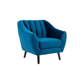 Sillón terciopelo azul