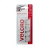 Velcro sujetadores con adhesivo de uso general, 6 círculos, 8 cuadros, 1.9 x 2.2 cm, blanco