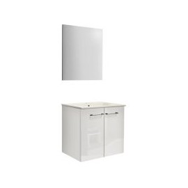 Mueble de baño Street con espejo blanco