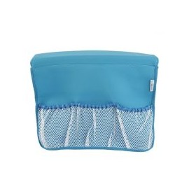 Organizador para ducha con malla azul