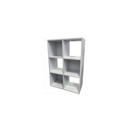 Organizador de 6 cubos blanco