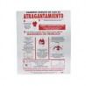Señal en poster "en caso de atragantamiento" lámina estireno 40 x 34 cm