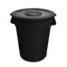 Contenedor con tapa 120 L negro