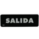Señal "salida" placa rígida autoadherible 23 x 7.5 cm