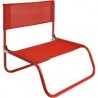 Silla de playa Beach Text roja