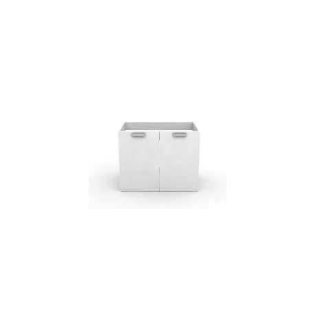 Gabinete fregadero 2 puertas blanco frosty