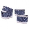 Set de tres cajas tela estrella