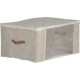 Organizador de tela con cierre 60 x 45  x 30 cm