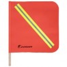 Banderín PVC anaranjado con reflejante vástago madera 60 cm