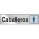Senal Aluminio Caballeros