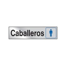 Senal Aluminio Caballeros