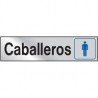 Senal Aluminio Caballeros