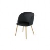 Set 2 silla terciopelo negro
