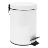 Bote de basura con pedal blanco 3 L