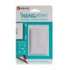 Velcro sujetadores con adhesivo removible, forma escuadra, 4 jgs., blanco