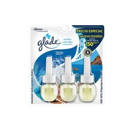 Glade Aceite Repuesto 3 pack Odisea Azul