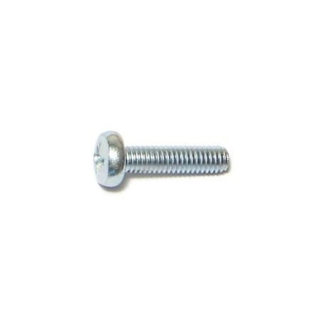 Tornillos sin fin zinc cabeza 4mm-.7 x 16mm 8 pzs.