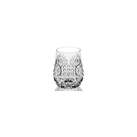 Juego 2 vaso baroque transparente