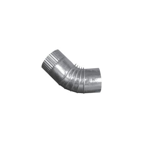 Codo Lámina Galvanizada 4" 45°