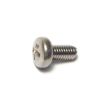 Tornillos p/máquina cabeza alomada acero Inox. 3mm-.50 x 6mm 2 pzs.