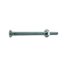 Tornillos máquina cabeza phillips con tuercas 8-32 x 2-1/2 5PZ