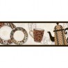 Cenefa Mazaryk cocina beige/café 9.5X25 cm