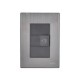 Placa Inox Con 1 Boton De Timbre