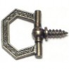 Manija decorativas de latón antiguo Hexagonal 3 pz