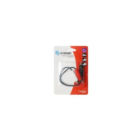 Cable 2 jacks RCA a 1 plug RCA 15 cm