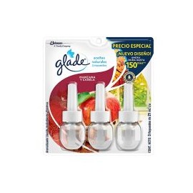 Glade Aceite Repuesto 3 pack Manzana Canela