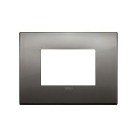 Placa classic metal cromo negro