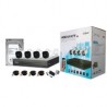 Kit CCTV y DVR Dahua con 4 Cámaras Cooper Alambricas 2MP 1080P Full HD y disco duro 1TB