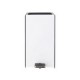 Bote de basura cn pedal de cubo blanco 7 L