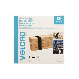 Velcro correa-rollo one-wrap® , 15m x 2.5 cm, 1 rollo, negro