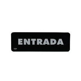 Señal "entrada" placa rígida autoadherible 23 x 7. 5 cm