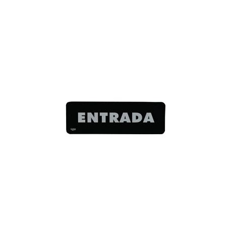 Señal "entrada" placa rígida autoadherible 23 x 7. 5 cm